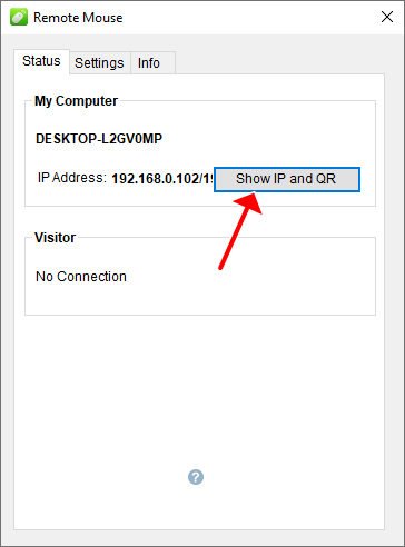 Show IP and QR